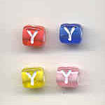 Alphabet beads - Letter Y