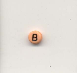 Alphabet beads - Letter B