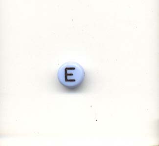 Alphabet beads - Letter E