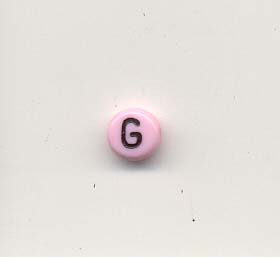 Alphabet beads - Letter G