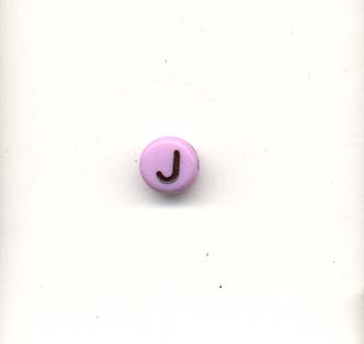 Alphabet beads - Letter J