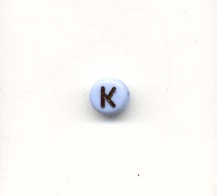 Alphabet beads - Letter K