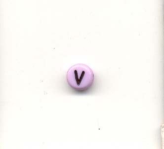 Alphabet beads - Letter V