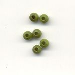 Round 4mm wooden beads - Matt - Green