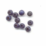 Round 4mm wooden beads - Matt - Blue