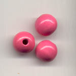 Wooden Beads, 10mm, Dusty pink