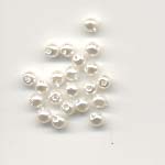 Round Pearls - 3mm - White