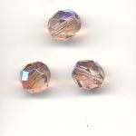 Faceted glass moon beads