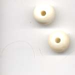 Plain bone beads