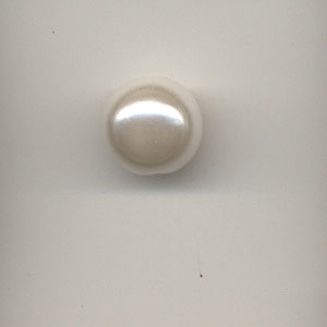 12mm round acrylic pearls - White