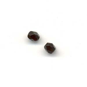 Faceted glass beads - 3mm - Black