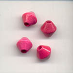 Perles Bois Fantaisies - 8mm - Fuchsia