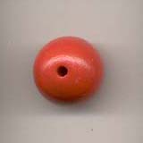 Wooden Beads, 18mm, Red