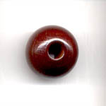 Wooden Beads, 20mm, Brown - Large hole
