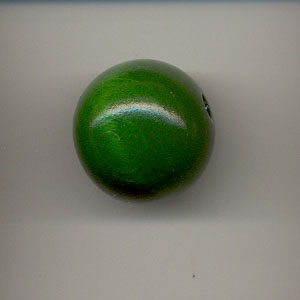 Wooden Beads, 18mm, Green