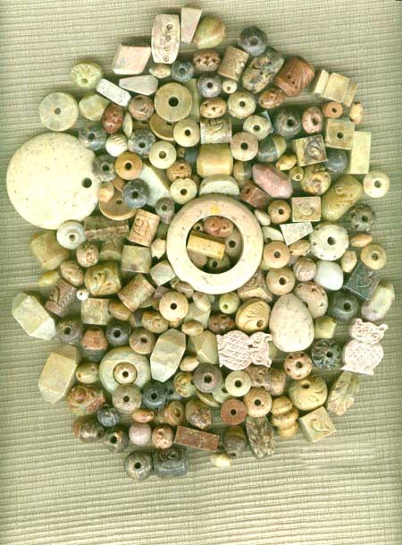 Indian glass bead mix - Stone