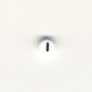 Number beads - Black  on white - 1