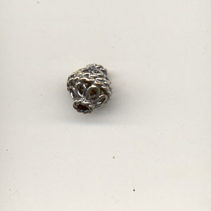 Bali silver bead - Sphere - 8x8mm