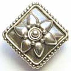 Bali silver bead - Diamond 16x16mm