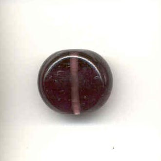 Indian glass lozenge beads - 17x15mm - Amethyst