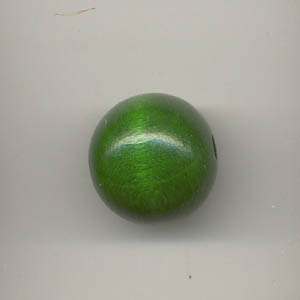 Wooden Beads, 15mm, Green