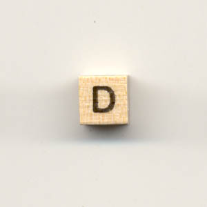 Wooden alphabet cubes - 8mm