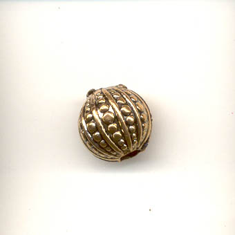 Antique Gold Round Bead