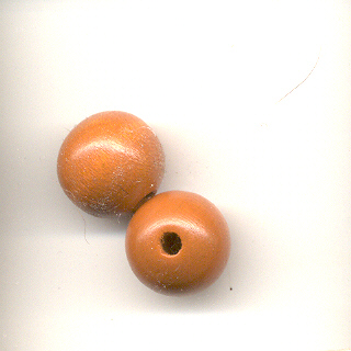 Round wooden beads - 12mm