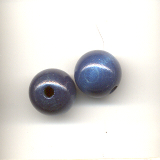 Wooden Beads, 12mm, Sea Blue