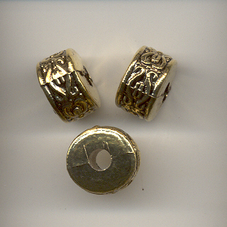 Antique Gold 12 X 8mm Barrel Bead