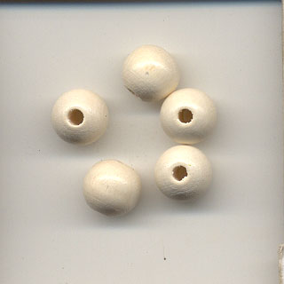 Wooden Beads, 8mm, ivory