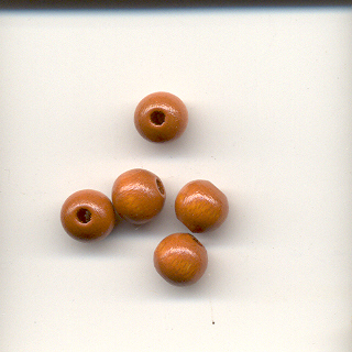 Wooden Beads, 6mm, Chestnut