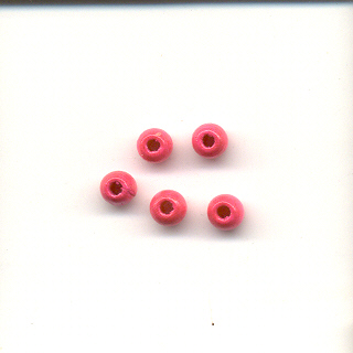 Wooden Beads, 4mm, Fushia