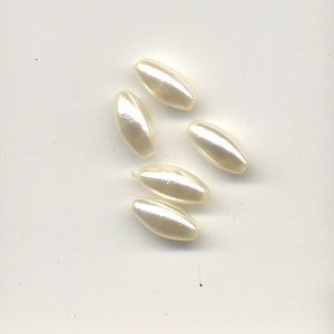 Pearl Oats - 8x4mm - Ivory