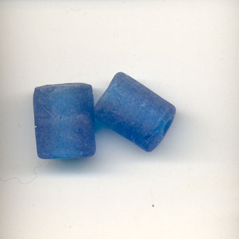 11X9mm  frosted  kiln tube - Turquoise