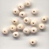 Wooden Beads, 5mm, White