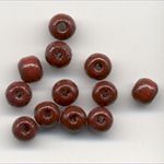 Wooden Beads, 5mm, Cyclamen