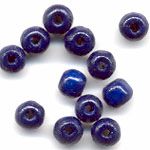 Wooden Beads, 5mm, Dark Blue
