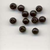 Wooden Beads, 5mm, Black