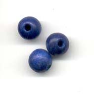 Wooden Beads, 8mm, Blue