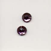 Glass embroidery stone-7mm - Amethyst