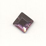 Square glass embroidery stone-10mm, Amethyst