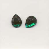 Pear sew-on glass stones - 8x10mm