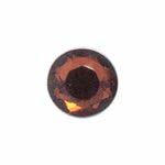 Sew-on acrylic stones - 15mm Round - Smoke Topaz