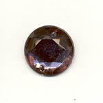 Sew-on acrylic stones - 15mm Round - Black Diamond