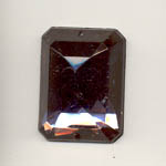 Sew-on acrylic stones - Oblong, Black diamond