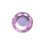 Stick-On Acrylic stones - 7mm round, lt rose