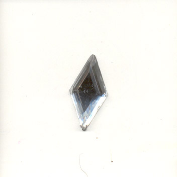 Stick-On Acrylic stones - 9x18mm diamond, crystal