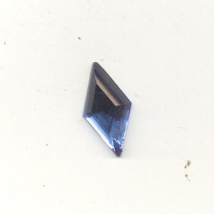 Stick-On Acrylic stones - 9x18mm rnd, lt sapphire