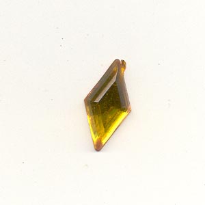 Stick-On Acrylic stones - 9x18mm diamond, topaz